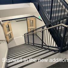 Stairwell in new addition